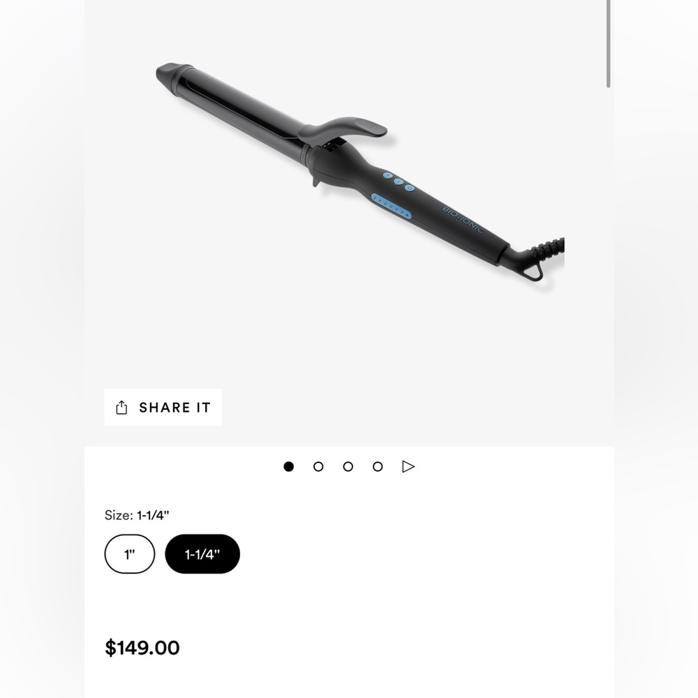 Selling Bio ionic long barrel 1.25” styler